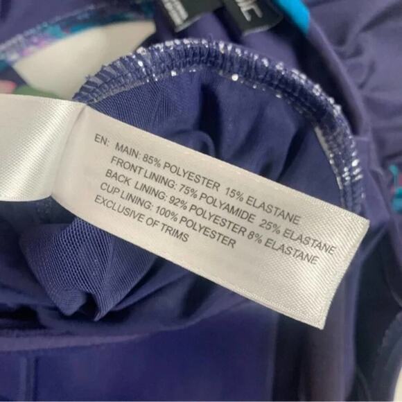 City Chic Elba Tropical Ruffle Off Shoulder One Piece Bathing Suit plus 22 24 2X - Picture 9 of 14